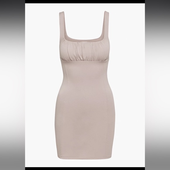 Wilfred Free Orbit mini dress in gull grey. Size XS. - Picture 1 of 5